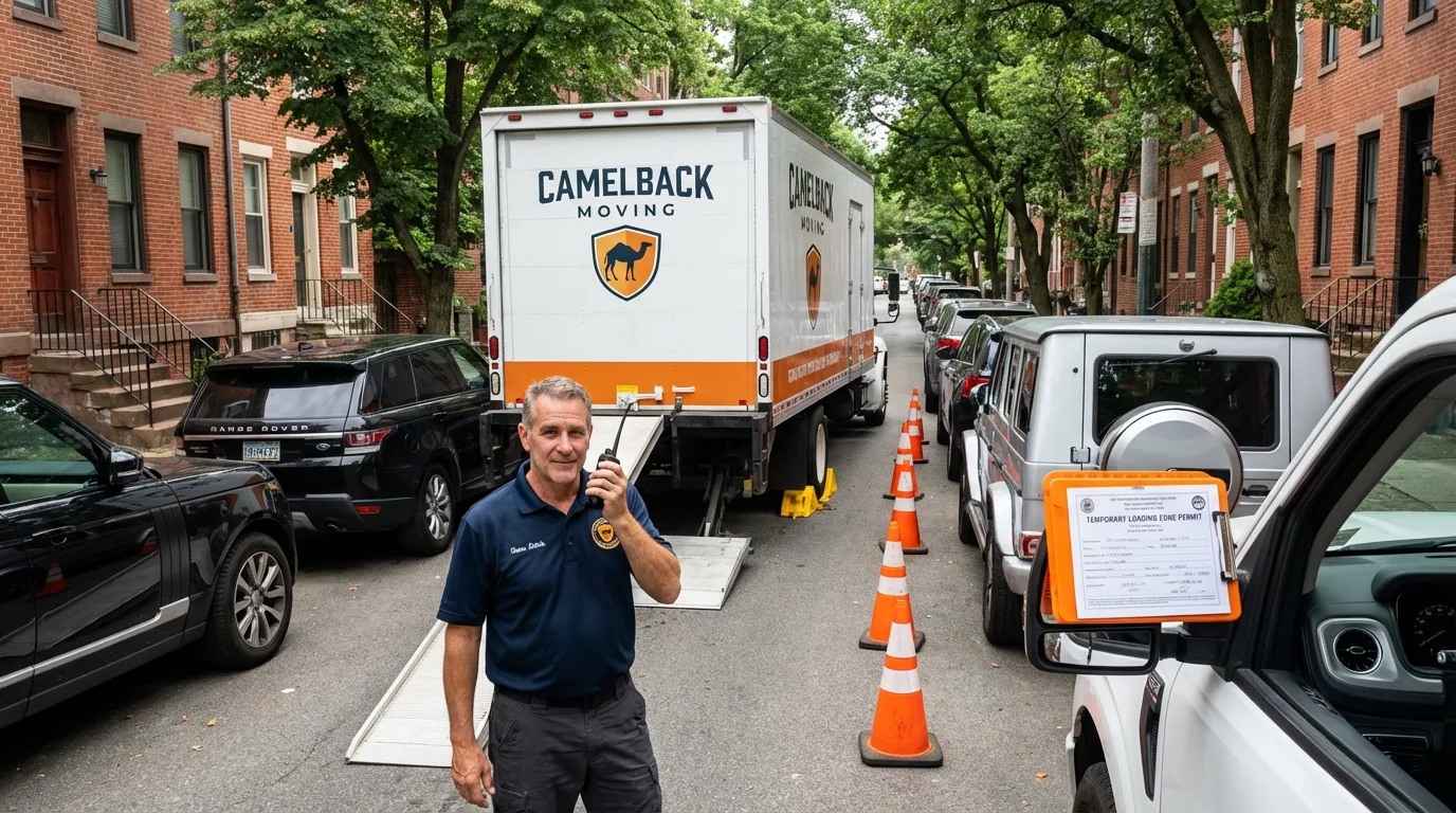 City street loading permit setup in Katonah, NY
