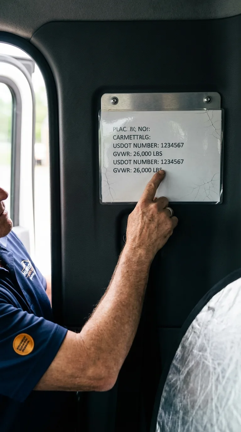 USDOT licensing placard verification in Katonah